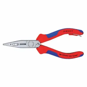 KNIPEX 13 02 614 T BKA Chain Nose Plier, 2 7/8 Inch | CR7JUN 54JD90