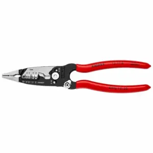 KNIPEX 13 71 8 Multi Functional Wire Strippers, 8 Inch Overall Length, Locating Ridges/Screw Shear | CR7JZU 784WH4