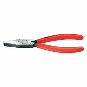 KNIPEX 20 01 160 Flat Nose Plier, 2 Inch Max Jaw Opening, 6 1/4 Inch Overall Length, 1 1/4 Inch Jaw Length | CR7JVE 38UT32