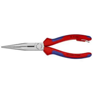 KNIPEX 26 12 200 T BKA Long Nose Plier, 3 1/2 Inch Max Jaw Opening, 2 7/8 Inch Jaw Length | CR7JWW 54JD66