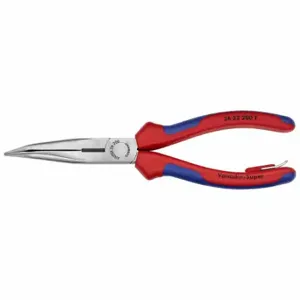 KNIPEX 26 22 200 T BKA Long Nose Plier, 3 1/2 Inch Max Jaw Opening, 2 7/8 Inch Jaw Length | CR7JWV 54JD67