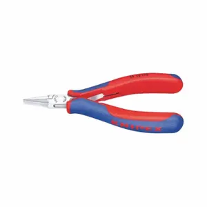 KNIPEX 35 12 115 Flat Nose Plier, ESD-Safe, 1/2 Inch Max Jaw Opening, 4 1/2 Inch Overall Length | CR7JVF 38UT07