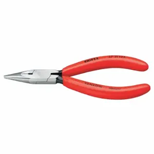 KNIPEX 37 31 125 Flat Nose Plier, 5 Inch Overall Length, 1 1/8 Inch Jaw Length, 5/64 Inch Tip Width, Smooth | CR7JVC 50JU31