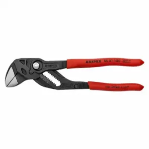 KNIPEX 86 01 180 Black Pliers Wrench, Flat, Push Button, 1 1/2 Inch | CR7JXT 784WH5