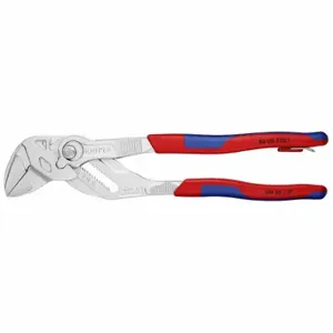 KNIPEX 86 05 250 T BKA Plier Wrench, V, Push Button, 1 3/4 Inch Max Jaw Opening, 10 Inch Overall Length | CR7JXM 54JD76