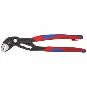 KNIPEX 87 02 250 T BKA Water Pump Plier, V, Push Button, 2 Inch Max Jaw Opening, 10 Inch Overall Length | CR7JZN 54JD78