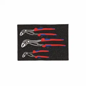 KNIPEX 9K 00 80 05 US Pliers Set Cobra 3Pcs Self Gripping Jaws | CR7JXR 36C879