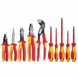 KNIPEX 9K 98 98 30 US Insulated Tool Kit, Insulated, 10 Total Pcs, Drivers and Bits/Pliers, Tool Case | CR7JVL 38UU10