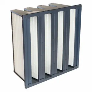 KOCH 111-601-101 MiniPleat Filter, 4V, MERV14, 24 x 24 x 12 Inch Size | CR7KFM 165U09