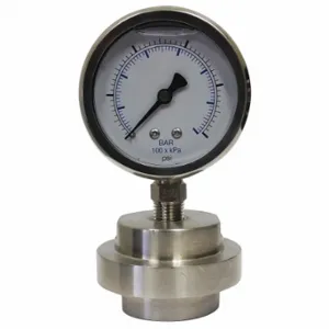 KODIAK CONTROLS KC301L2515/DSM3511LP Pressure Gauge With Diaphragm Seal, 0 To 15 PSI, Kc301/Dsm35Lp, 2 1/2 Inch Dial | CR7KGD 45MU15