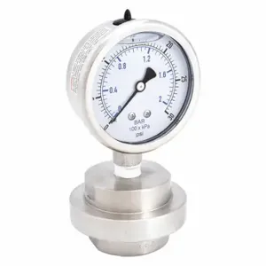 KODIAK CONTROLS KC301L2530/DSM3511LP Pressure Gauge With Diaphragm Seal, 0 To 30 PSI, Kc301/Dsm35Lp, 2 1/2 Inch Dial | CR7KGN 45MU16