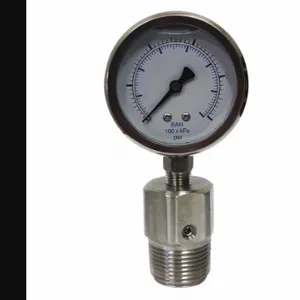 KODIAK CONTROLS KC301L25100/DSF14-M Compound Gauge, 0 To 100 PSI, Kc301/Dsm35Flush, 2 1/2 Inch Dial | CR7KFQ 45MU07