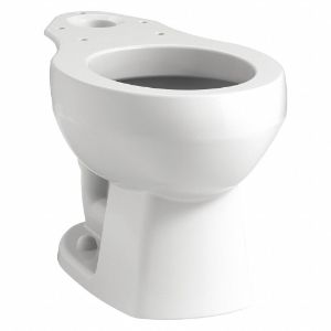 KOHLER 403015-0 Rund, bodenstehend, Schwerkraft-Toilettenschüssel, 1.28 bis 1.6 Gallonen pro Spülung | CE9NAR 493J49