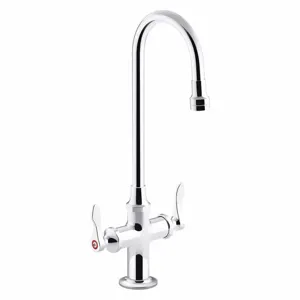 KOHLER K-100T70-4AKA-CP Gooseneck, Manual Faucet Activation, 1.0 Gpm | CF2BQJ 493K06