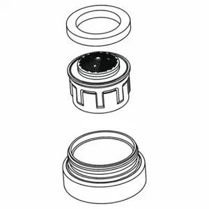 KOHLER K-1249048-CP Aerated Outlets, Kohler, 1 GPM Flow Rate, Chrome Finish | CR7KNW 55VF77