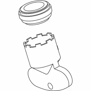 KOHLER K-1369585 Aerated Outlets, Kohler, 0.5 GPM Flow Rate, Chrome Finish, Aerated Outlets, Antimicrobial | CR7KNU 55VF70