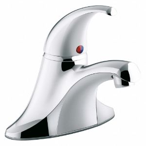 KOHLER K-15198-4RA-CP Polished Chrome, Low Arc, Manual Faucet Activation, 0.5 Gpm | CE9TCW 55VF46