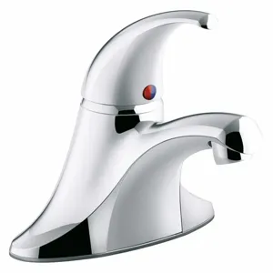 KOHLER K-15199-4NDRA-CP Polished Chrome, Low Arc, Manual Faucet Activation, 0.5 Gpm | CE9TCV 55VF45