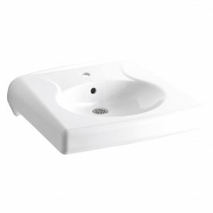 KOHLER K-1997-SS4-0 Vitreous China, Wall, Bathroom Sink, Without Faucet | CE9CBM 56FD22