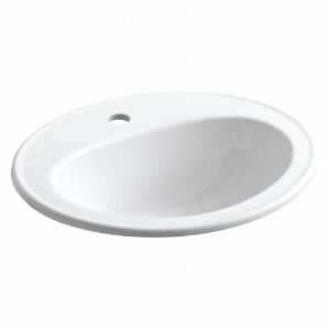 KOHLER K-2196-1-0 Bathroom Sink, 16 Inch x 11 Inch, Vitreous China | CF2PQZ 493H60