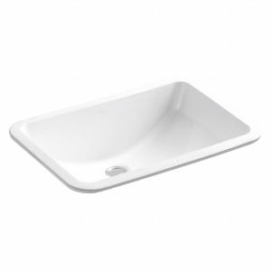 KOHLER K-2214-0 Bathroom Sink, 18 5/8 Inch x 12 1/4 Inch, Vitreous China | CF2PQQ 493H57