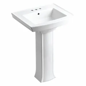 KOHLER K-2359-4-0 Bathroom Sink, 16 1/4 Inch x 11 15/16 Inch, Vitreous China | CF2PRD 493H70