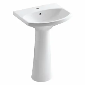 KOHLER K-2362-1-0 Bathroom Sink, 21 Inch x 12 3/4 Inch, Vitreous China | CF2PQK 493H69