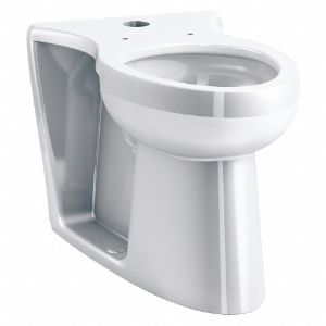 KOHLER K-25042-SSL-0 Elongated, Floor, Flushometer Single Flush, Toilet Bowl | CF2JCM 56EE34
