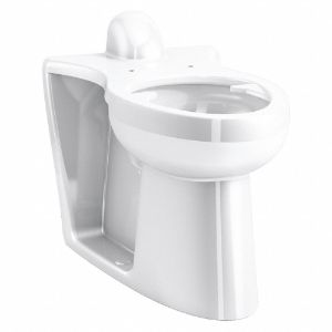 KOHLER K-25044-SSL-0 Elongated, Floor, Flushometer Single Flush, Toilet Bowl | CF2JCP 56EE36