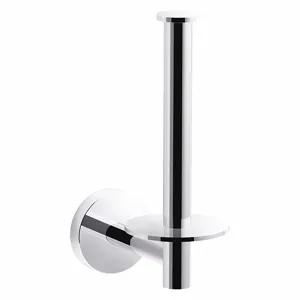 KOHLER K-27293-CP Toilet Paper Holder, Single Post, 1 Roll, Polished | CE9DHW 493J28