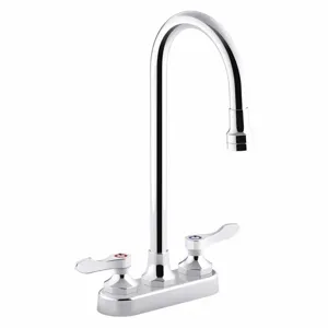 KOHLER K-400T70-4AKA-CP Gooseneck, Manual Faucet Activation, 1.0 Gpm | CF2BQE 493J99