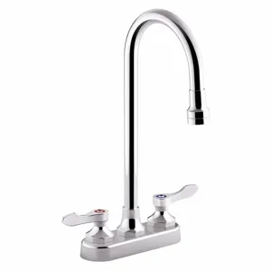 KOHLER K-400T70-4AKL-CP Polished Chrome, Gooseneck, Manual Faucet Activation, 1.0 Gpm | CE9TDD 55VF51