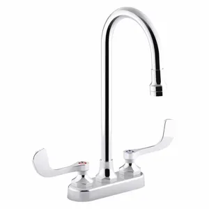 KOHLER K-400T70-5AKA-CP Gooseneck, Manual Faucet Activation, 1.0 Gpm | CF2BQF 493K01