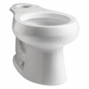 KOHLER K-4197-0 Rund, bodenstehend, Schwerkraft-Toilettenschüssel, 1.28 bis 1.6 Gallonen pro Spülung | CE9NAQ 45NC64