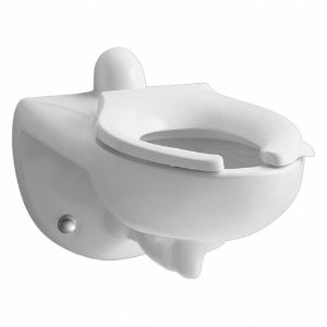 KOHLER K-4323-0 Elongated, Wall, Flush Valve, Toilet Bowl, 1.28 to 1.6 Gallon per Flush | CF2JBG 45NC70