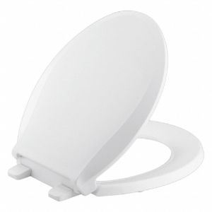 KOHLER K-4639-0 Round, Standard Toilet Seat Type, Closed Front Type, Includes Cover Yes, White | CE9NAN 45NC75