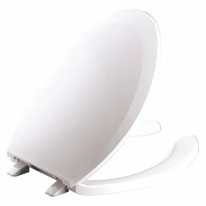 KOHLER K-4650-0 Elongated, Standard Toilet Seat Type, Open Front Type, Includes Cover Yes, White | CF2JBK 56FJ83