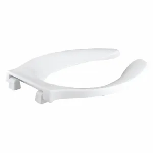 KOHLER K-4731-C-0 Elongated, Standard Toilet Seat Type, Open Front Type, Includes Cover No, White | CF2JBL 493J74