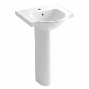 KOHLER K-5265-1-0 Bathroom Sink, 13 3/4 Inch x 12 5/8 Inch, Vitreous China | CF2PRM 493H67