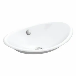 KOHLER K-5403-W-0 Bathroom Sink, 19 3/4 Inch x 13 1/4 Inch, Cast Iron | CF2PQN 493H75