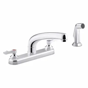 KOHLER K-810T21-4AFA-CP Low Arc Pull Out, Kitchen Sink Faucet, Manual Faucet Activation, 1.8 Gpm | CE9YAF 493K09