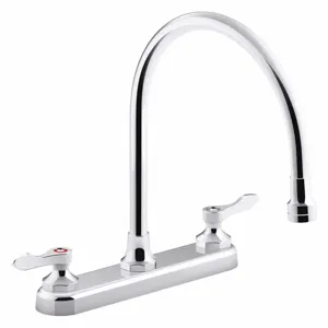 KOHLER K-810T70-4AFA-CP Gooseneck, Kitchen Sink Faucet, Manual Faucet Activation, 1.8 Gpm | CF2BQW 493K12