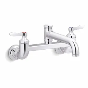 KOHLER K-820T20-4AFA-CP Low Arc Laundry Sink Faucet, Wristblade Faucet Handle Type, 1.8 Gpm | CE9YAJ 55VF67