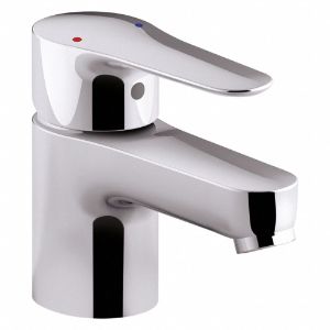 KOHLER K-97282-4-CP Polished Chrome, Straight, Kitchen Sink Faucet, Manual Faucet Activation | CE9TCJ 55VF41