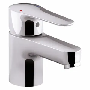 KOHLER K-97283-4-CP Polished Chrome, Straight, Kitchen Sink Faucet, Manual Faucet Activation | CE9TCK 55VF42