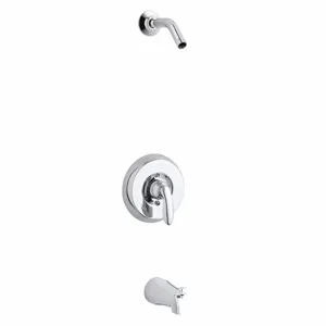 KOHLER K-PLS15601-4-CP Metal Wall Mounted, 1/2 Inch Universal, 5 Inch Face Diameter | CE9VWH 493H93