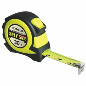 KOMELON EV2830 Tape Measure, 30 ft Blade Length, 1 Inch Blade Width, Inch, Closed, Rubber/ABS Plastic | CR7KRN 42PV07