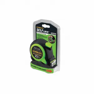 KOMELON SL2825IE Tape Measure, Green, Self Lock, 25 ft x 1 Inch Size | CR7KRT 373G22