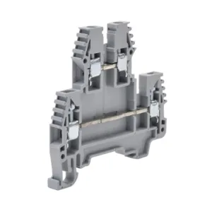 KONNECT-IT KN-D12GRY-25 Terminal Block, Gray, 20A, 35mm Din Rail Mount, Pack Of 25 | CV8CWR