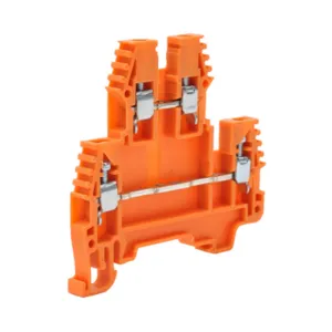 KONNECT-IT KN-D12ORG-25 Terminal Block, Orange, 20A, 35mm Din Rail Mount, Pack Of 25 | CV8CWY